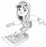 Subway Surfers Colouring 1059 Coloriages Surfer sketch template