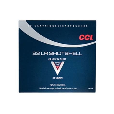 Arsenal Force Cci Shotshell Ammo 22lr 31gr 12 Shot 20 Rounds