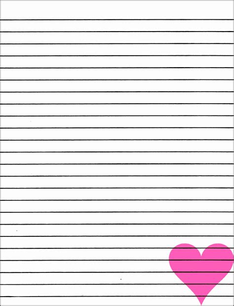 printable lined stationery