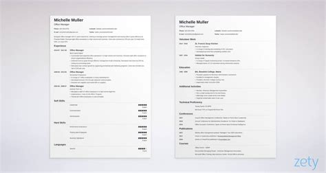 resume  pages template