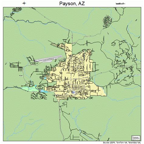 payson arizona street map