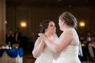 Illinois Yellow And Blue Lesbian Wedding Equally Wed Modern Lgbtq