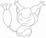Skitty Lineart Coloring Pokemon Deviantart Pages Kids sketch template