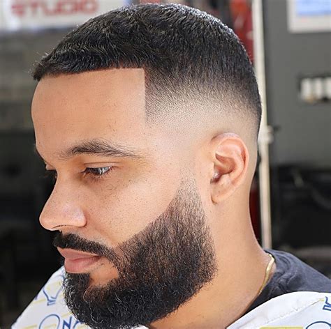 fresh  neatthis bearded bald mid fade  save  time