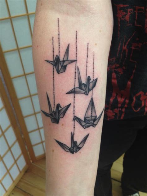 cool origami cranes  steve tattoos tattoo quotes body jewelry