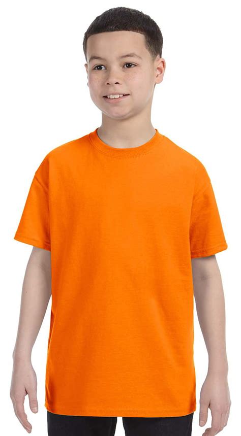 gildan gildan gb heavy cotton youth  shirt tennessee orange