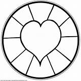 Coloring Pages Simple Mandala Mandalas Printable Easy Print Heart Children Kids Color Adults Flickr Colouring Sheets Zum Template Templates Herz sketch template