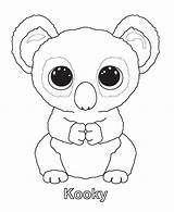 Coloring Pages Beanie Ty Boo Simple Night Animal Print sketch template
