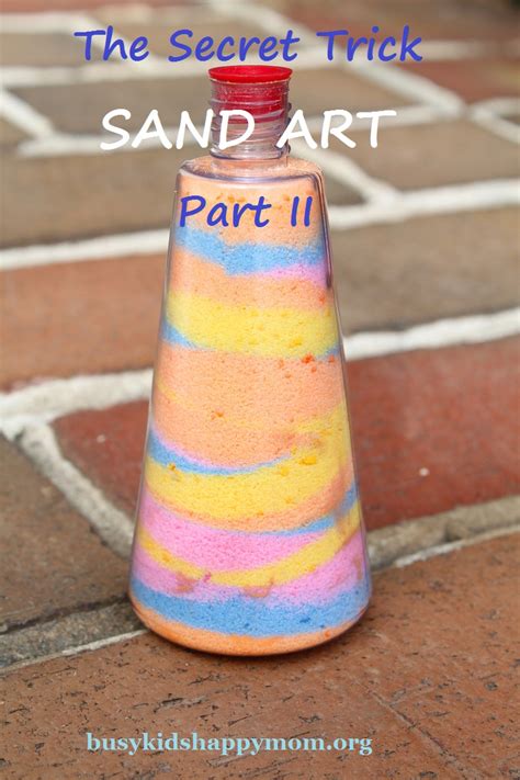 colored sand art  kids busy kids happy mom