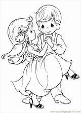 Wedding Coloring Pages Couple Precious Moments Getcolorings Color sketch template