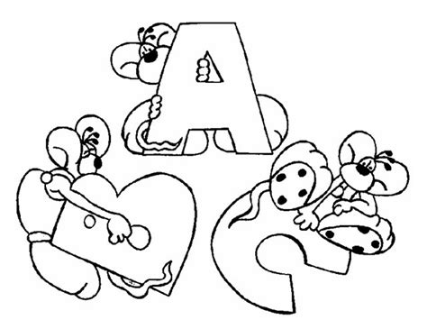 abc coloring pages  preschoolers cute printable coloring pages