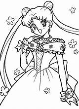 Sailor Coloring Moon Pages Tsukino Usagi Printable sketch template