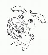 Coloring Bunny Pages Cute Print Easter Kids Popular sketch template