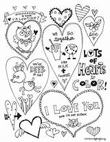 Coloring Valentines Pages Heart Printable Print Hearts Skip Lou Valentine Sheets Cards Skiptomylou Adorable sketch template
