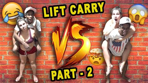 Lift And Carry Challenge Shoulder Ride Couples Challenge Youtube