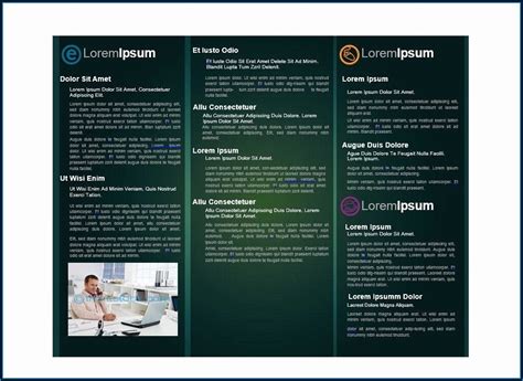 printable brochure template  students brochure resume