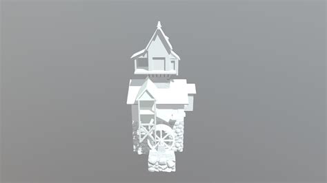 water mill 3d model by alex capt8lex [be99dc9] sketchfab