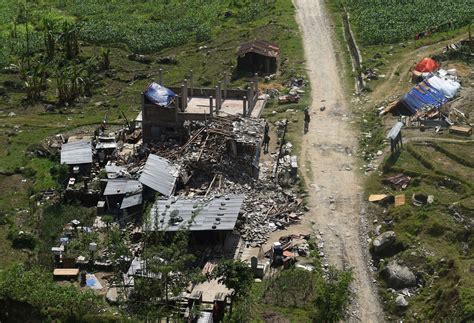 from the air the aftermath of the nepal earthquake