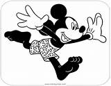 Mickey Coloring Beach Mouse Pages Summer Disneyclips Running Disney Funstuff sketch template