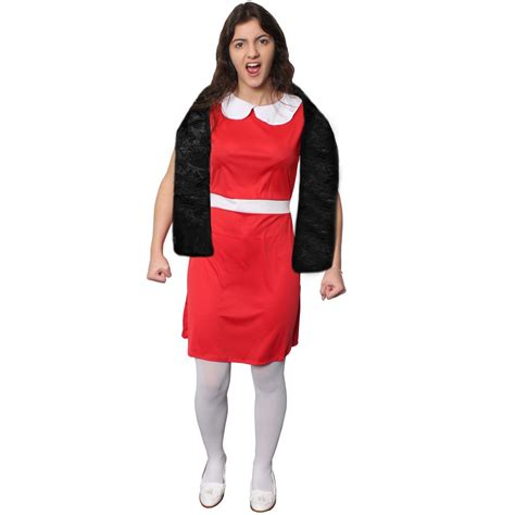 adults veruca salt costume perfect book character costume  world book day red dress