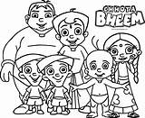 Bheem Chhota Coloring Friends Camera Pages Cartoon Wecoloringpage sketch template