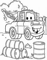 Coloring Pages Disney Pixar Mater Cars Truck Tow Awesome Car Colouring Sheets Print Printable Sheet Boys Children Color Kids Small sketch template