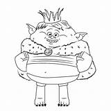 Trolls Coloring Pages King Kids Cloud Printable Color Gristle Movie Bergens Print Troll Colouring Bubakids Characters Sheets Giant Cartoon Book sketch template