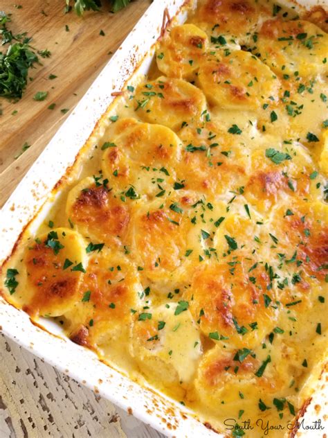 South Your Mouth Super Easy Cheesy Scalloped Potatoes