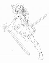 Mami Tomoe Lineart sketch template