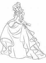 Selinmarsou Ariel Glamorous Lineart Ausmalen Bete Prinzessin Bête Fantasy Cinderella sketch template