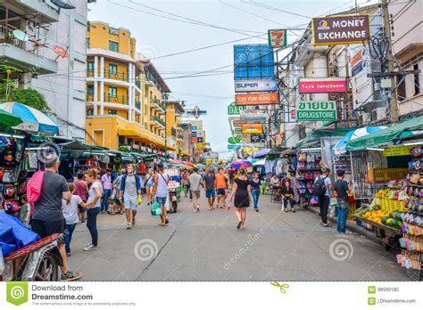 khao san road in bangkok thailand editorial image image of august
