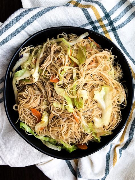 pancit authentic filipino noodles with chicken recipe