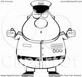 Admiral Chubby Navy Illustration Man Careless Shrugging Royalty Clipart Balled Mad Vector Thoman Cory Fists sketch template