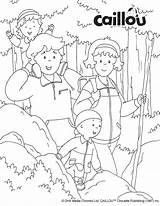 Caillou Coloring Activities Sheet Fun Fall Pages Worksheets Printable sketch template