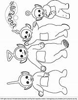 Teletubbies Coloring Pages Color Kids Library Pencils Teach Child Colors Many Name Use sketch template