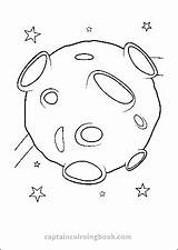 Coloring Weltraum Meteor Rakete Aktivitäten Planeten Vorschule sketch template