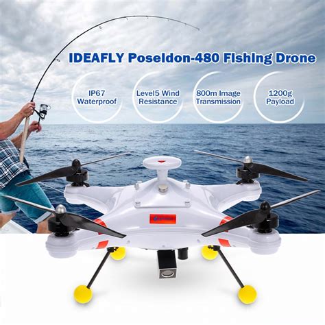 fishing drone ideafly poseidon dji drone waterproof  tvl camera ai ebay