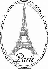 Pages Coloring France Paris Getcolorings Eiffel Tower Printable sketch template