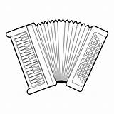 Accordion Musical sketch template
