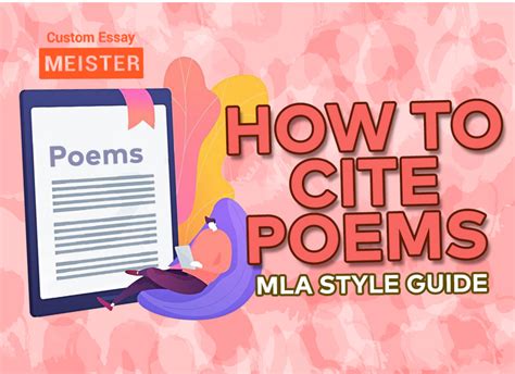 mla format  poems works cited   cite  poem  mla