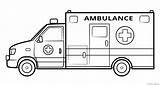 Ambulance Abulance Print Coloringcrew sketch template
