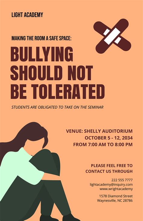 bullying poster templates