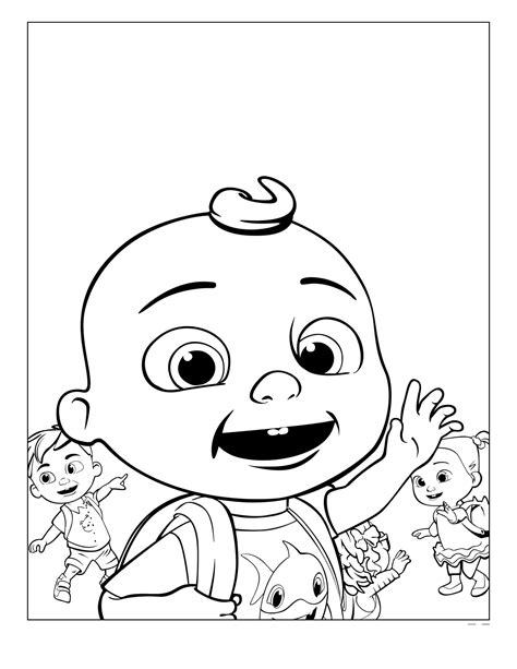 coloring pages cocomelon cocomelon coloring halloween printable