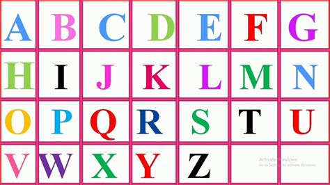 Abcd Alphabet Chart