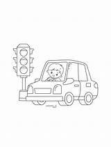 Traffic Coloring Light Pages Kids Printable Bright Colors Favorite Color Choose sketch template