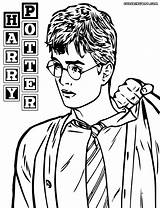 Potter Harry Coloring Pages Color Print Harrypotter sketch template