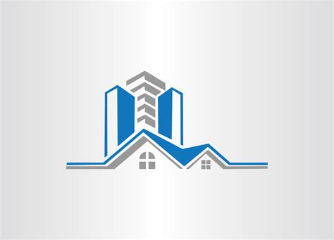 logotipo de bienes raices logotipo de constructor ilustracion de