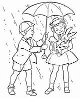 Regen Preschool Raining Easter sketch template