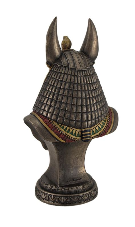 resin statues ancient egyptian jackal god anubis bronze finished bust