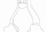 Tux Coloriage Penguins sketch template
